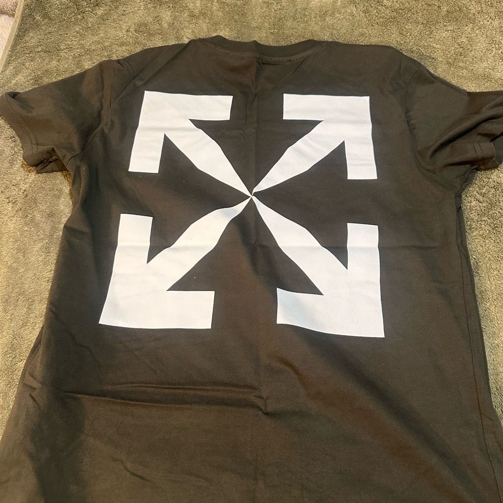 Off white shirt  i swear it ones is large